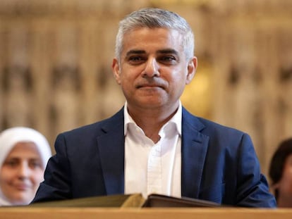 O prefeito de Londres, Sadiq Khan.