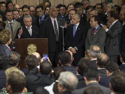 Temer, en su primer discurso como presidente interino de Brasil. Felipe Dana AP | Vídeo: ATLAS