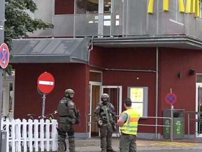 Imagen del McDonalds atacado en Múnich.