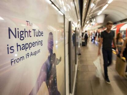 El metro de Londres anuncia el servicio "Night Tube".