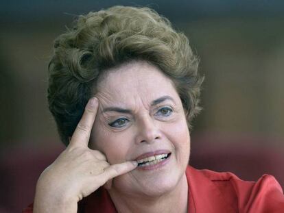 Dilma Rousseff en entrevista el día 18.