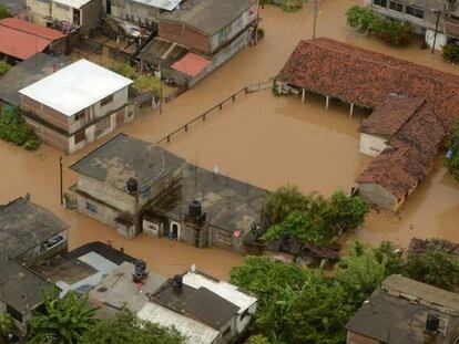 Afectaciones en Guerrero por las intensas lluvias.