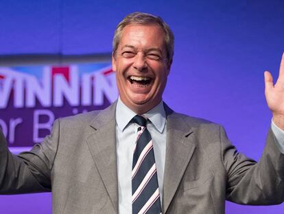 El líder del UKIP, Nigel Farage.