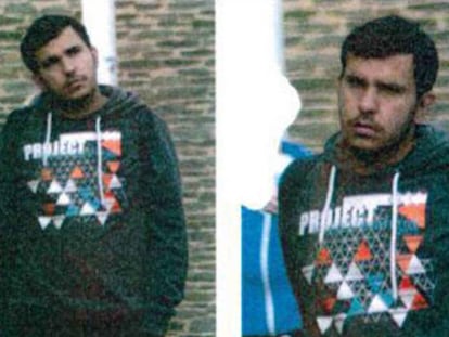 Foto hecha pública por la policía de Sajonia de Jaber Albakr, el sospechoso de planear un ataque islamista en Alemania.