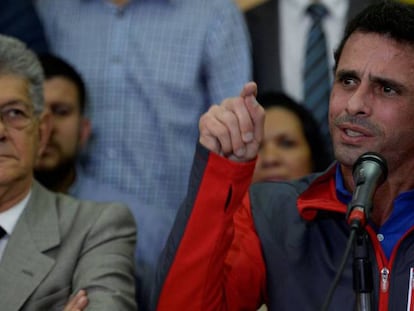 O líder opositor venezuelano, Henrique Capriles.