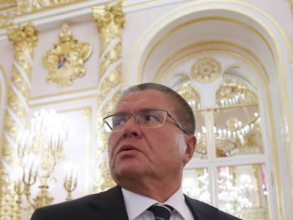 Alexei Ulyukayev, en el Kremlin, en septiembre de 2014.