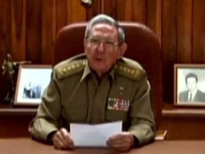 Mensaje de Raúl Castro.