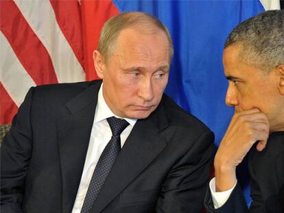 Putin y Obama, en una reunión del G-20 en Los Cabos (México), en 2012.