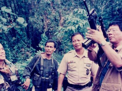 Duterte en una foto de archivo de 1997 cuando era alcalde de Davao.