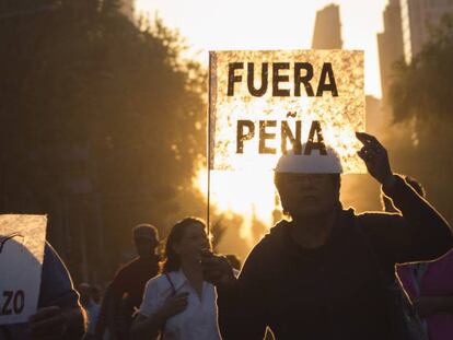 Marcha en Ciudad de México por el 'gasolinazo'.