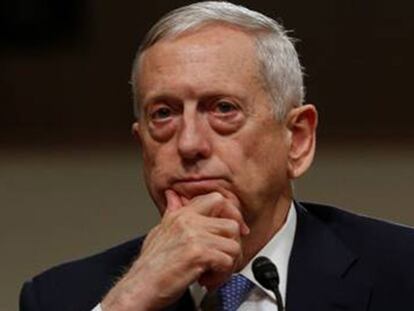 Mattis en el Senado este Jueves.
