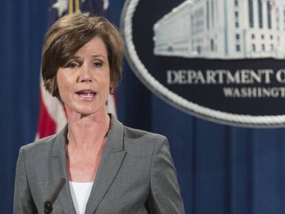 A ex-secretária interina da Justiça, Sally Yates.