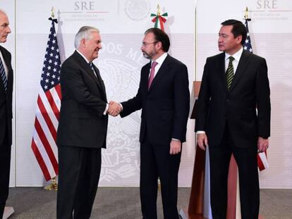 Kelly, Tillerson, Videgaray y Osorio Chong este jueves.