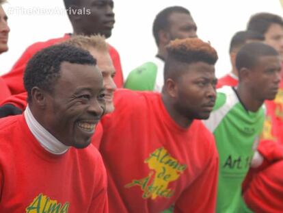 Los jugadores del Alma de África, en un partido reciente.