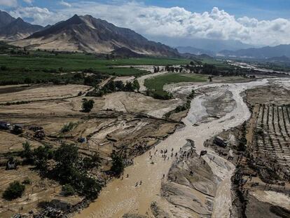 Inundaciones en Trujillo, al norte de Perú.