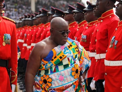 El presidente de Ghana Nana Akufo-Addo durante una parada militar en Accra, este enero.