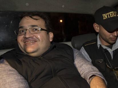 Javier Duarte, en el momento de su detención