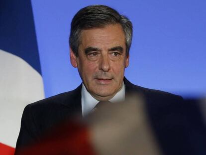 François Fillon, candidato presidencial por Los Republicanos, en un mitin. En vídeo, cronología de la campaña del líder conservador.