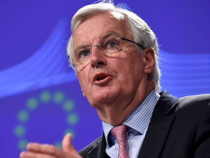 Michel Barnier explica el mandato de negociación del Brexit.