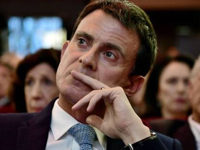 El ex primer ministro Valls, en un acto celebrado en París, el pasado 5 de mayo.