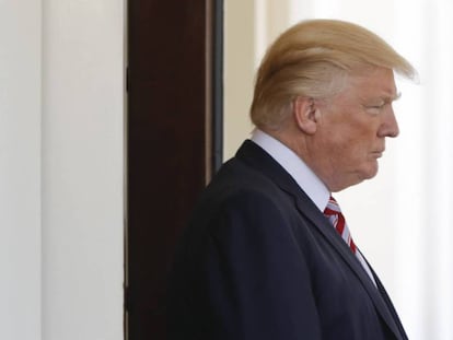 Donald Trump, hoy en la Casa Blanca. Vídeo: reacciones de senadores a las supuestas presiones de Trump al director del FBI.