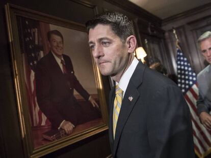 Paul Ryan y Kevin McCarthy este miércoles en Washington.