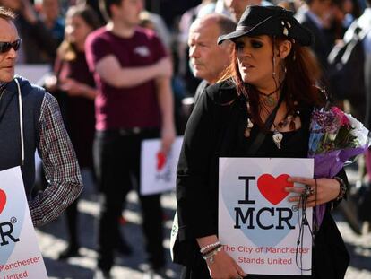 Vigilia en Manchester por las víctimas, este martes.