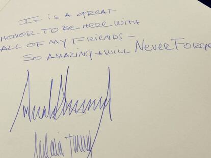 El recordatorio de Trump en el Museo del Holocausto en Israel.