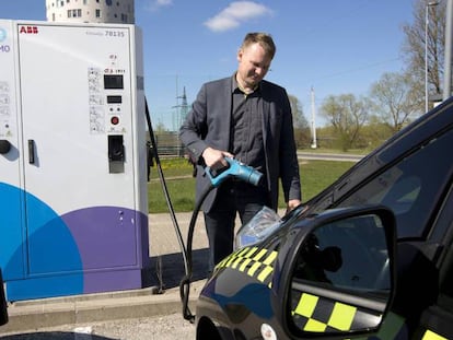 Ermo Kontson, empresario de Elektritakso, compañía pionera en Europa de taxis eléctricos en Tartu, Estonia.