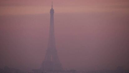 La Torre Eiffel en París el pasado 8 de diciembre.