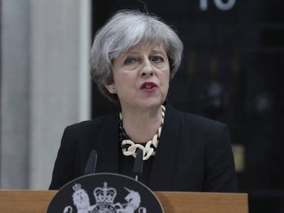 La primera ministra, Theresa May.