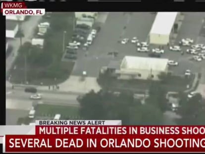 Retransmisión en directo del dispositivo policial tras el tiroteo de Orlando.