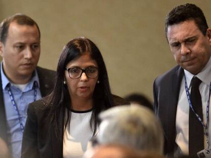 La canciller venezolana, Delcy Rodríguez.
