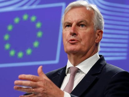Michel Barnier, durante la conferencia de prensa.
