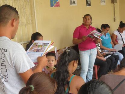 Participantes de una Escuela de Valores en Nicaragua.