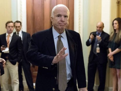 John McCain, el pasado 22 de julio en el Capitolio.