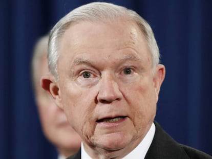 Jeff Sessions, en un acto la semana pasada. Vídeo: New York Times. Edición: Quality.