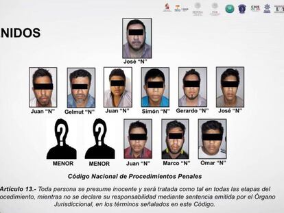 La célula del Cartel de Jalisco detenida en Tabasco. En vídeo, las declaraciones del fiscal de Tabasco tras el crimen de Autos Aladino.