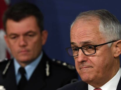 Malcolm Turnbull durante la comparecencia este domingo. Vídeo: Reuters-Quality