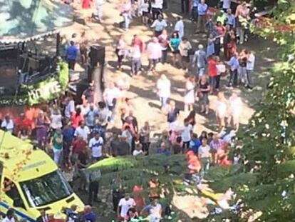 Una imagen de Senhora do Monte tras el accidente.