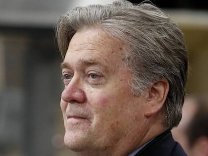 Steve Bannon, el pasado abril en la Casa Blanca.