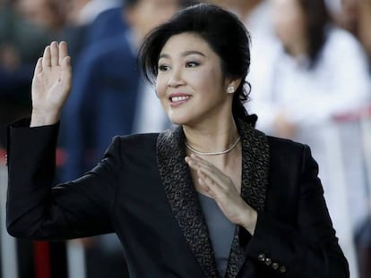 La ex primera ministra de Tailandia Yingluck Shinawatra, a su llegada al Tribunal Supremo en Bangkok el pasado día 1.