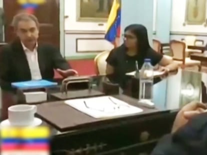 Reunión entre José Luis Rodriguez Zapatero y Nicolás Maduro.