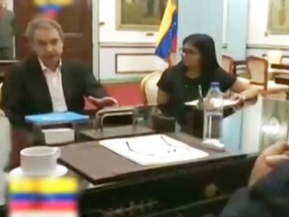 Reunión entre José Luis Rodriguez Zapatero y Nicolás Maduro.