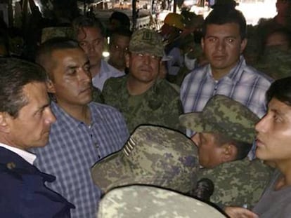 Peña Nieto en la escuela Enrique Rebsamen.