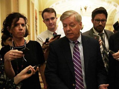 El senador Lindsey Graham, la semana pasada en el Capitolio.