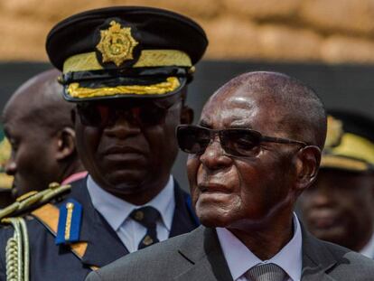 Robert Mugabe en una ceremonia el pasado abril en Harare.