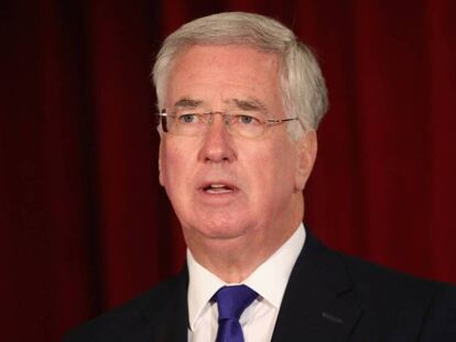 Michael Fallon, el pasado 12 de octubre en Londres.