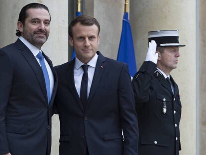 Macron recibe al libanés Hariri este sábado en el Elíseo.