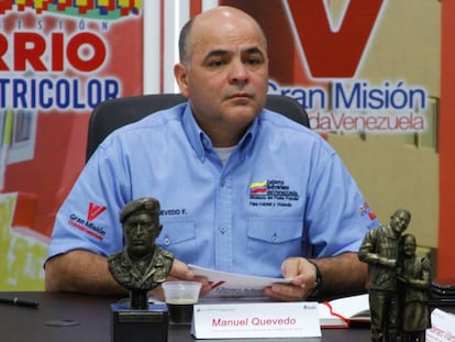 El nuevo presidente de PDVSA, Manuel Quevedo, en una foto oficial. En vídeo, declaraciones de Maduro.